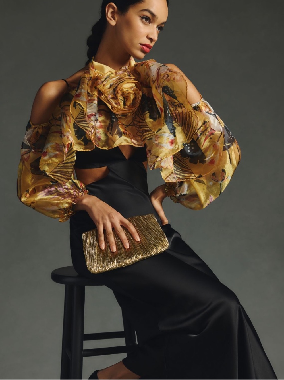 Tulle Rosette Sleeves